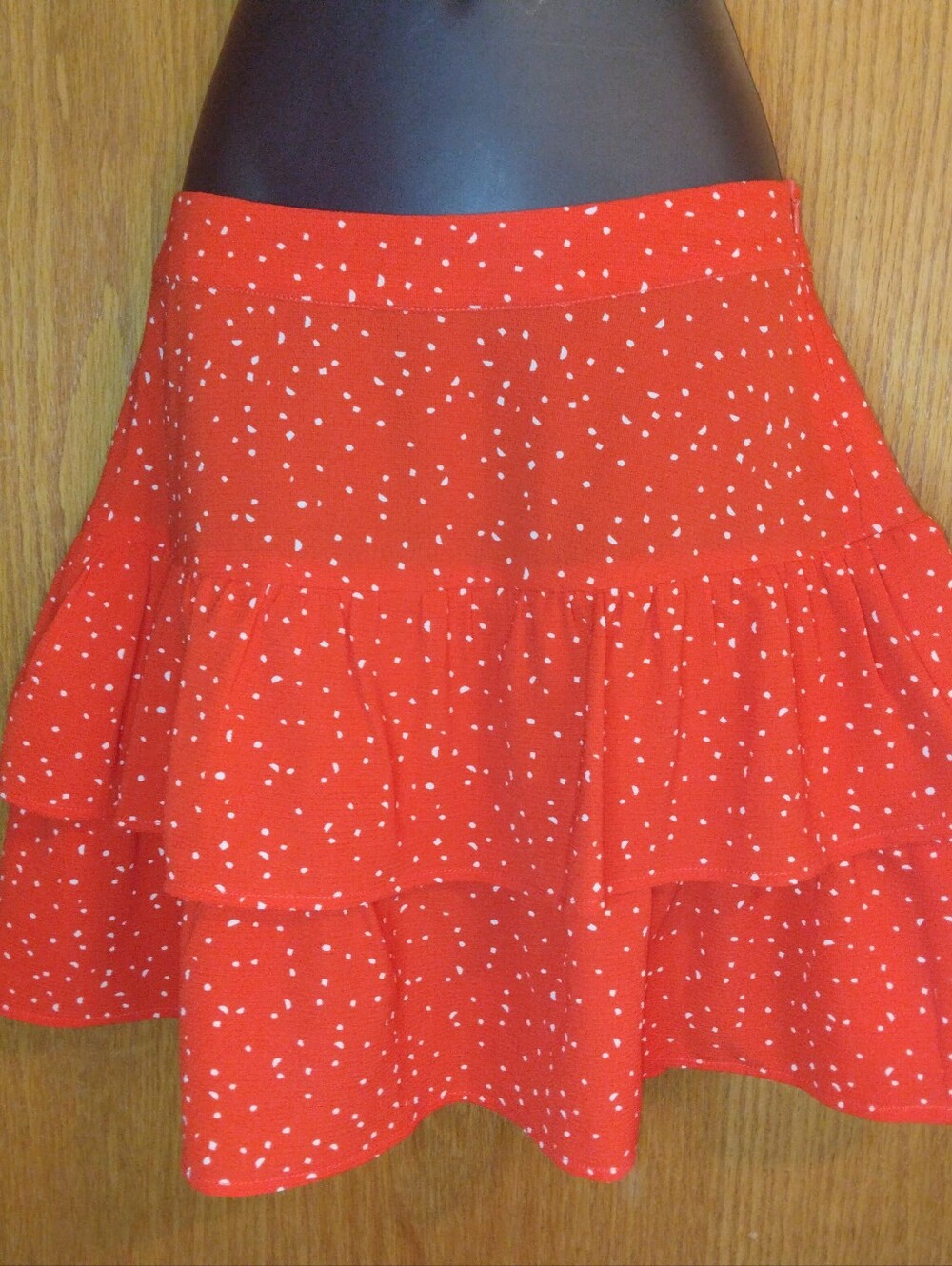 ICHI Tiered Ruffle Mini Skirt Size S